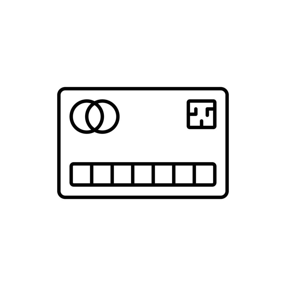 ícone de cartão de débito vetor