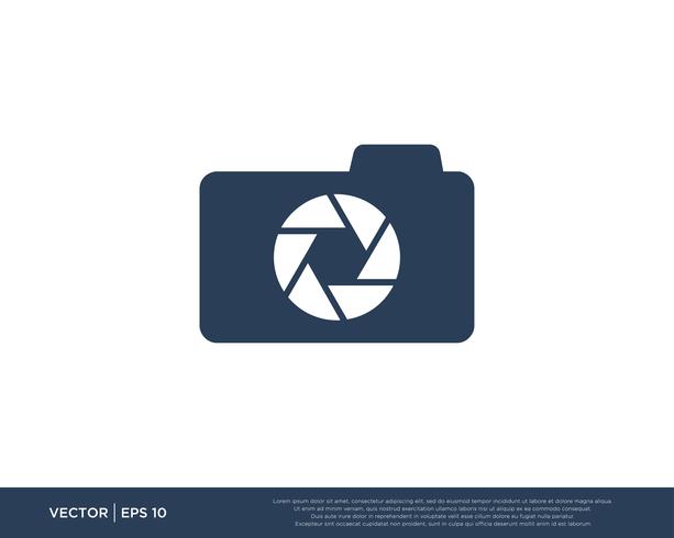 Câmera Shutter Logo Icon Vector