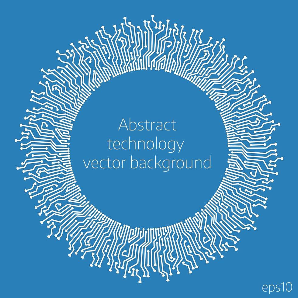 fundo de círculo de circuito vetorial vetor