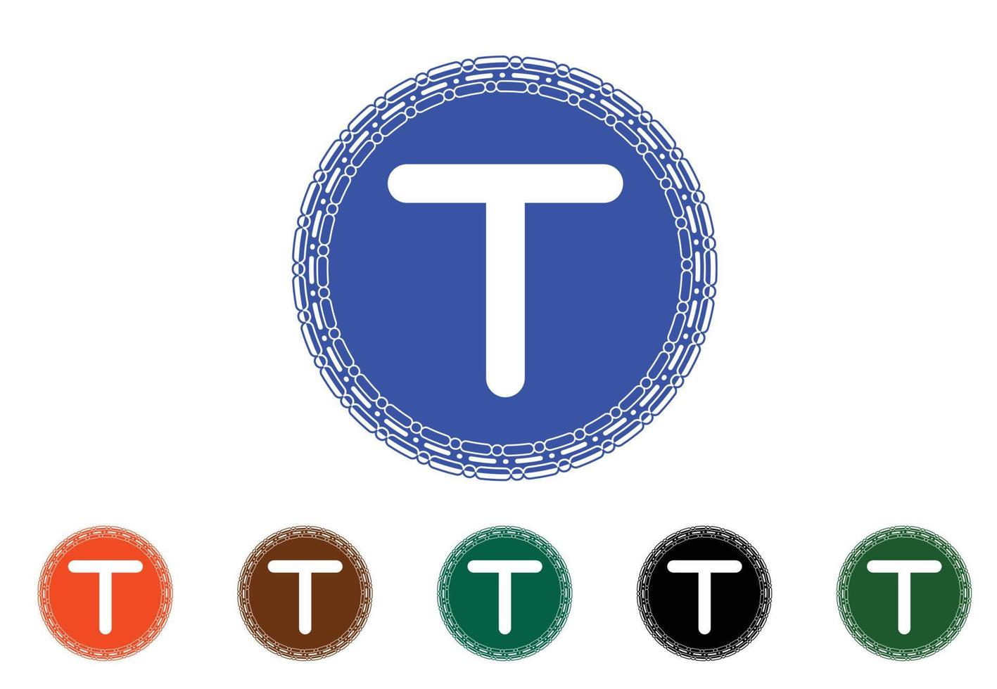 logotipo da letra t e modelo de design de ícone vetor