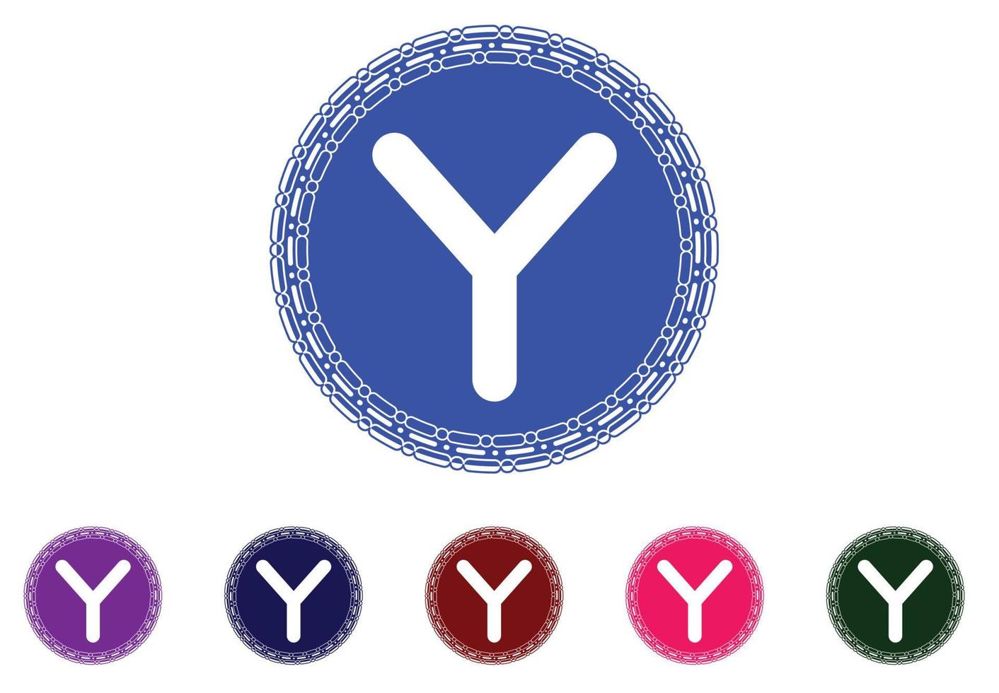 logotipo da letra y e modelo de design de ícone vetor