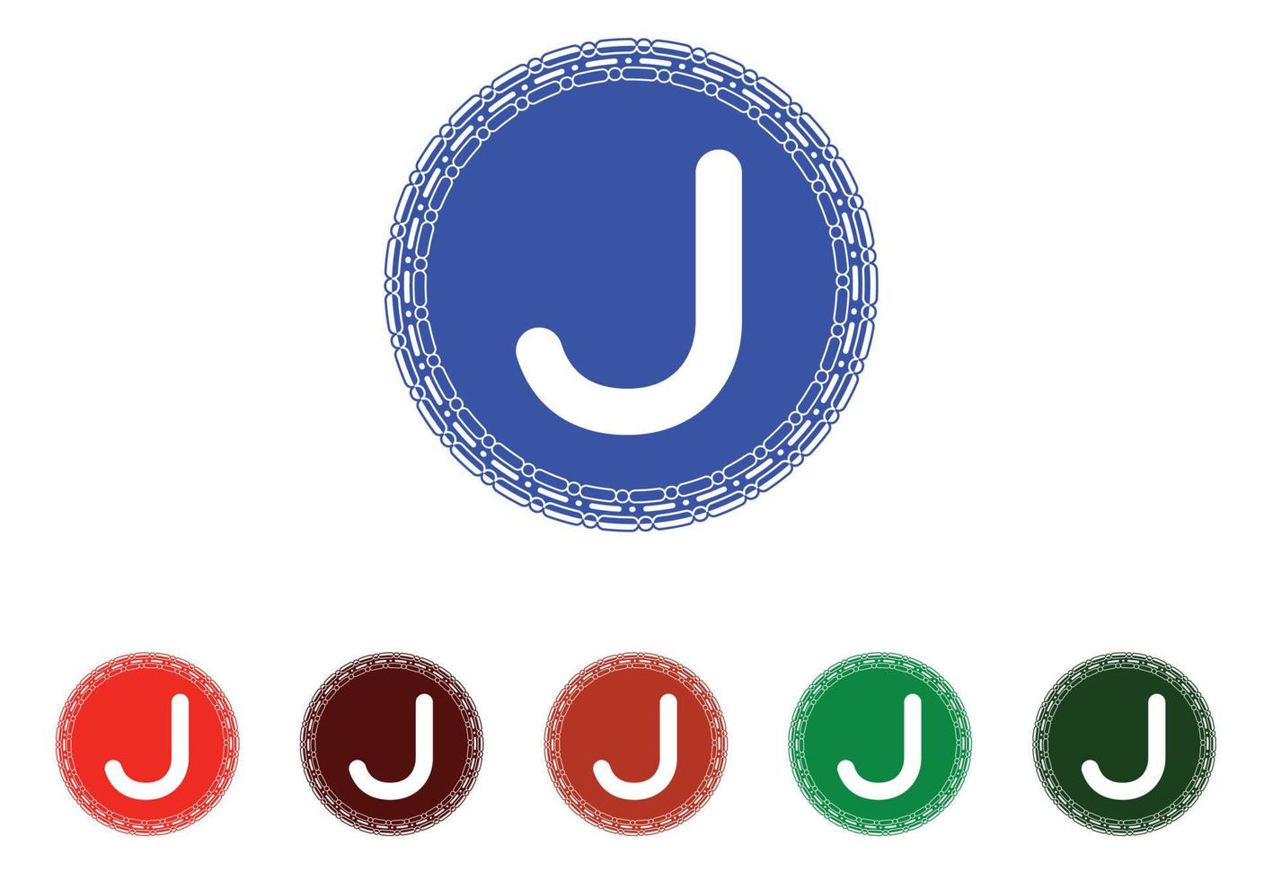logotipo da letra j e modelo de design de ícone vetor