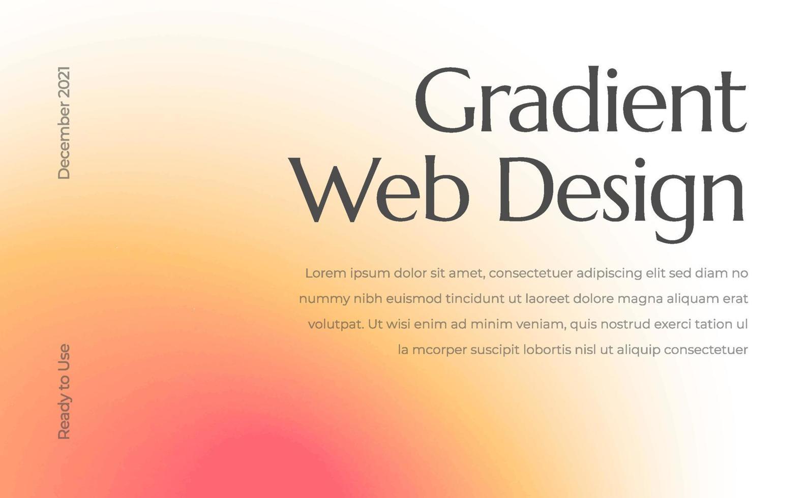 modelo de banner da web gradientes retrô colorido abstrato embaçado vetor