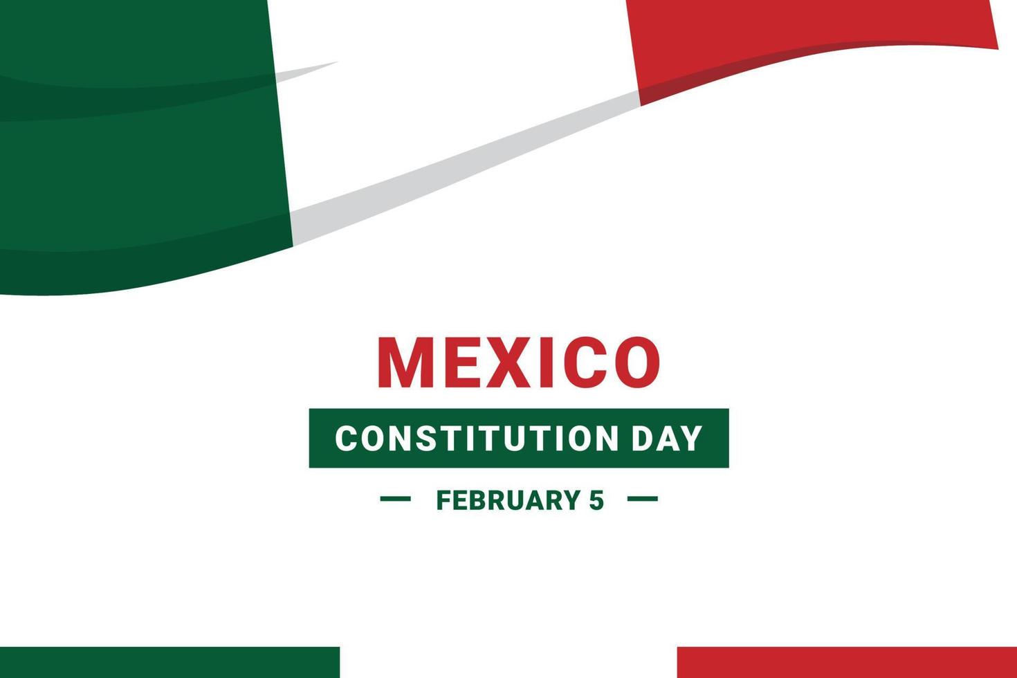 dia da constituição do méxico vetor