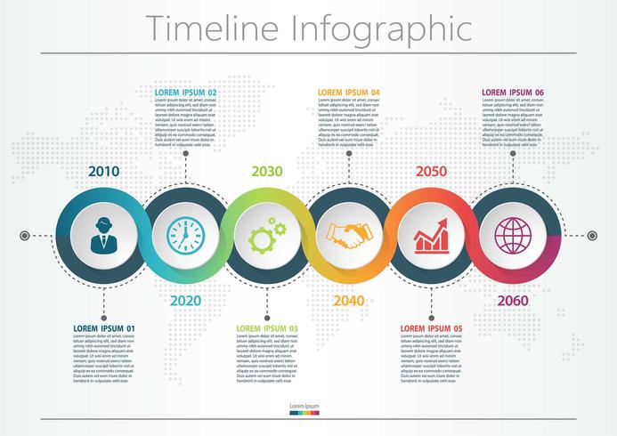 Modelo de infográfico de negócios de apresentação vetor