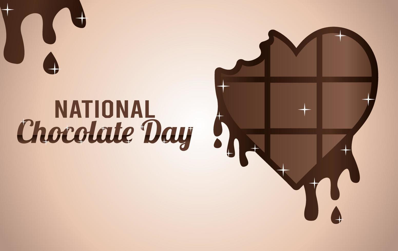 ilustração vetorial de dia nacional do chocolate vetor