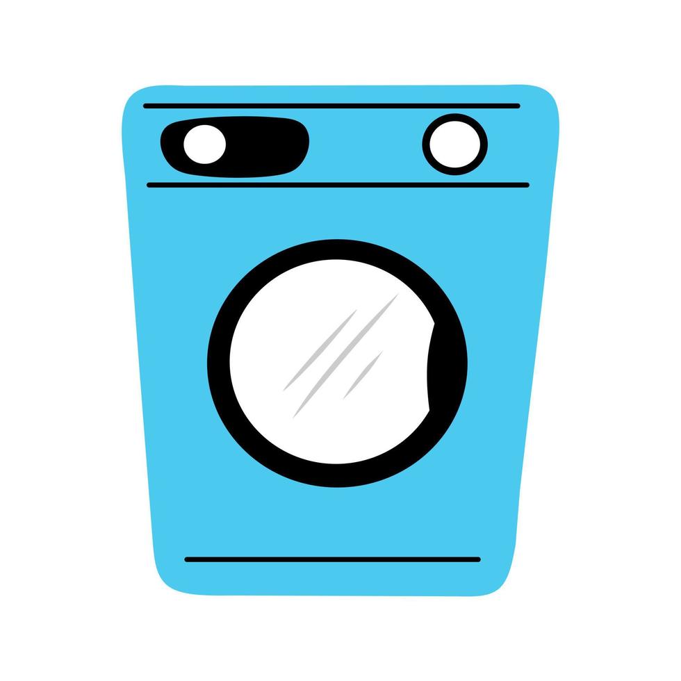 ícone de vetor de máquina de lavar dos desenhos animados