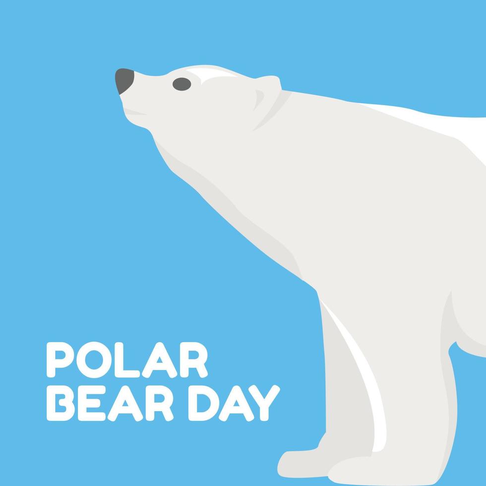 ilustração vetorial de dia do urso polar vetor