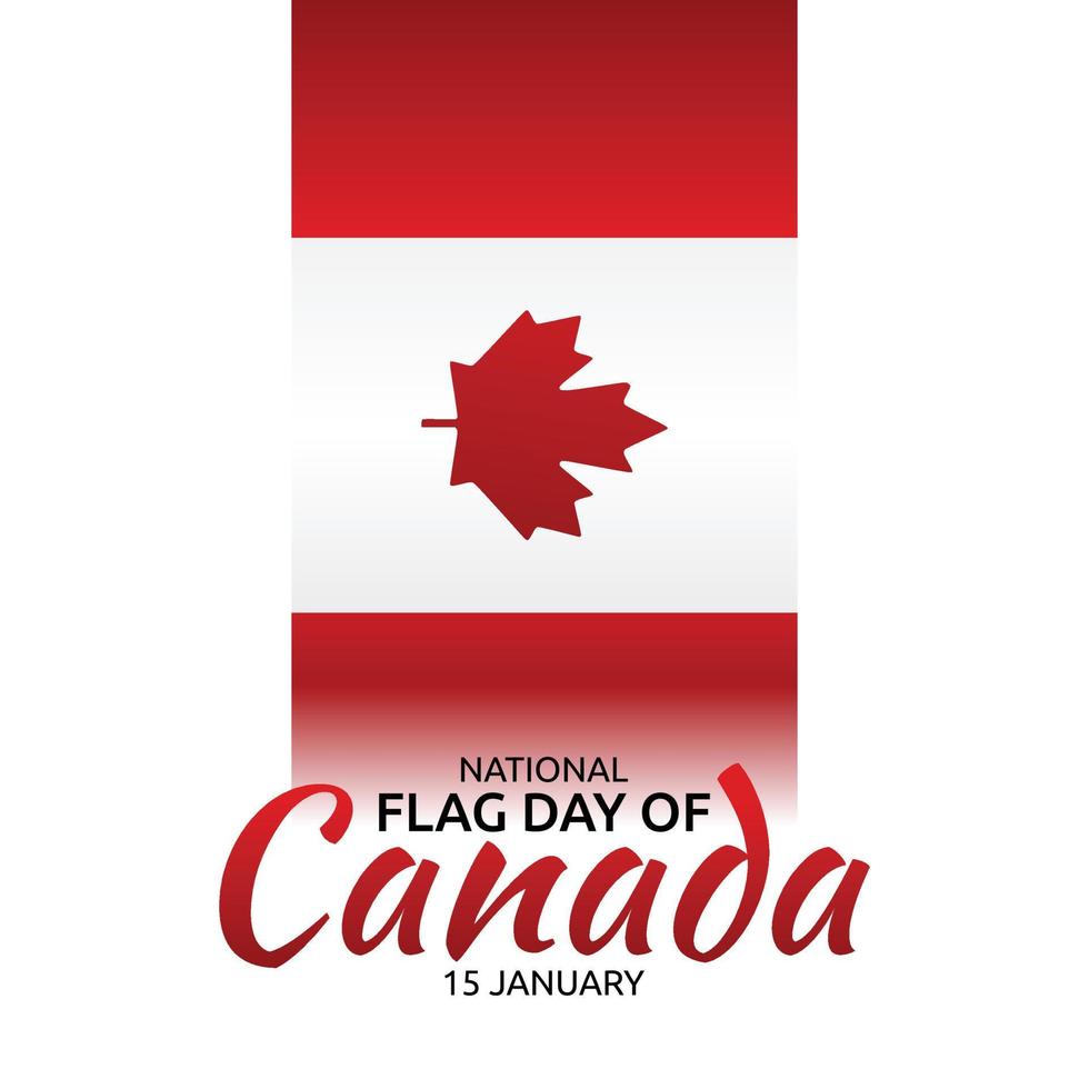 bandeira nacional do canadá ilustração vetorial vetor