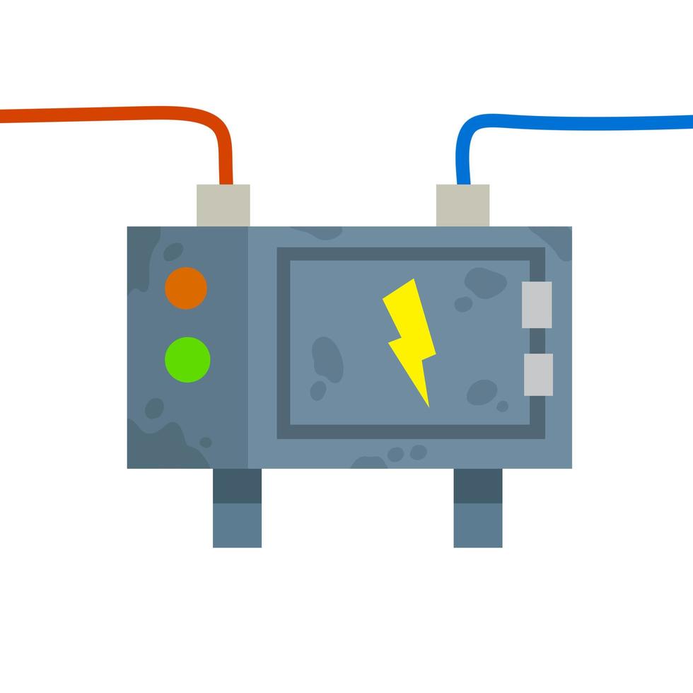 quadro de distribuição. sensor de alta tensão. aparelho técnico industrial vetor