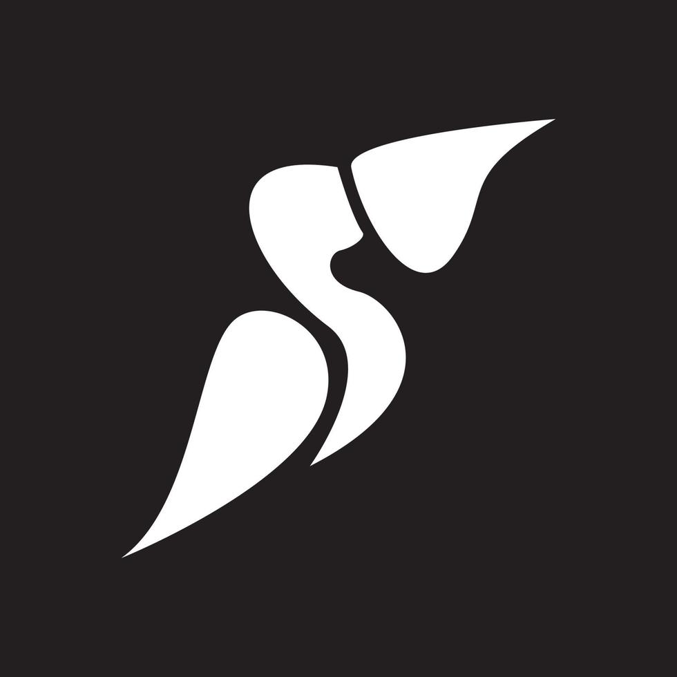 forma moderna calau pássaro logotipo símbolo ícone vetor design gráfico ilustração ideia criativa