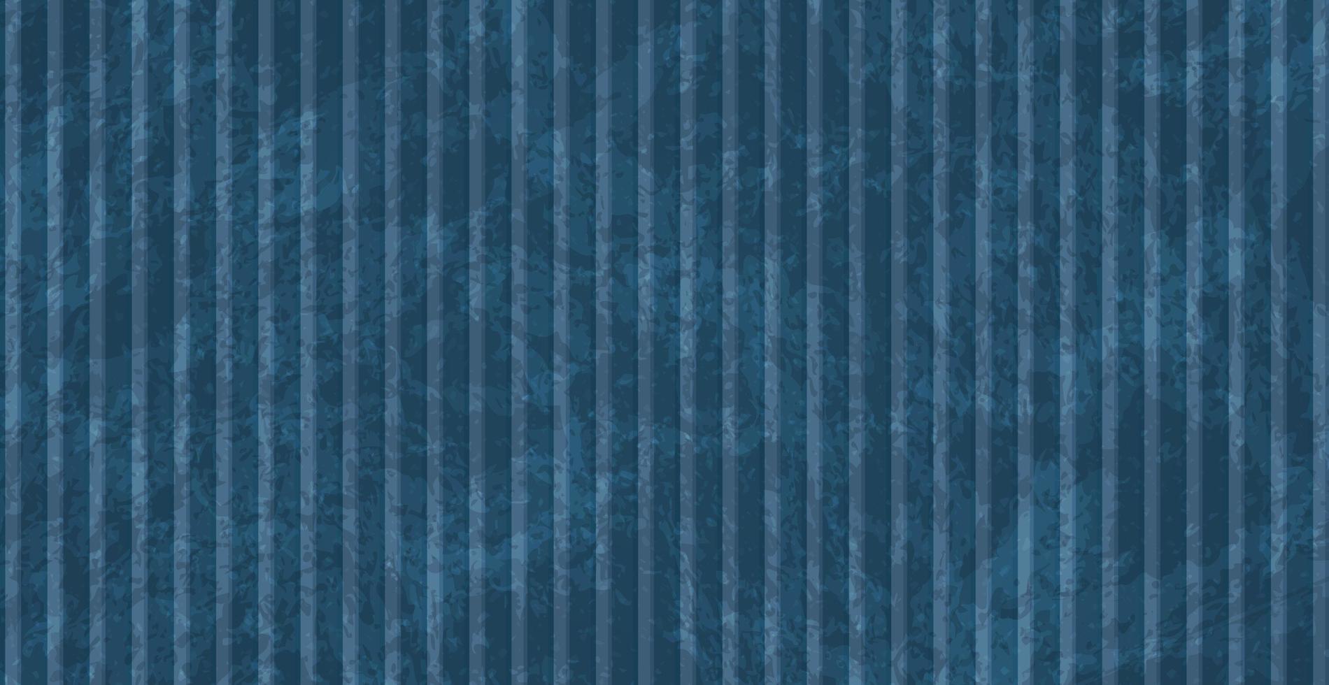 recipiente de carga azul enferrujado, fundo escuro panorâmico - vetor