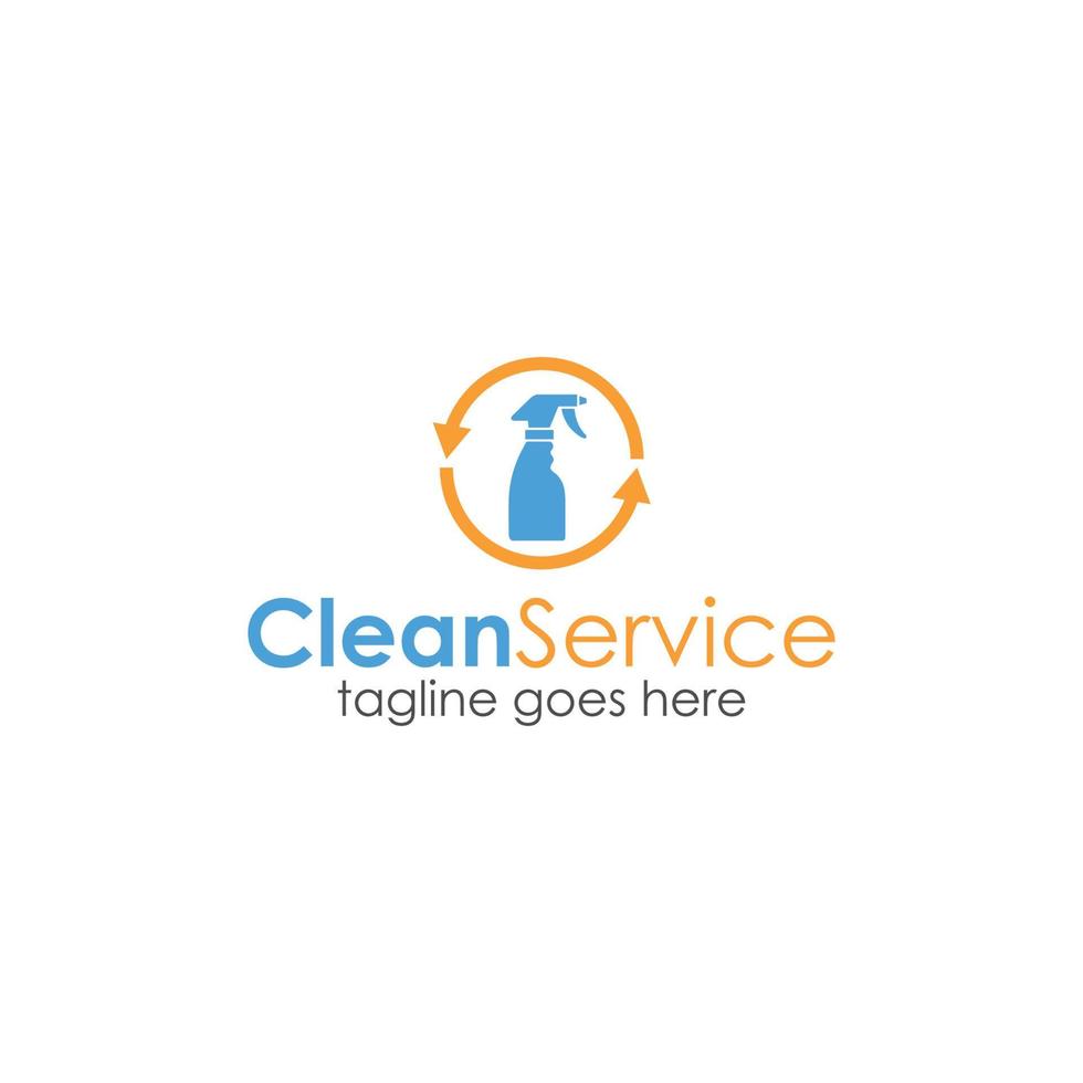 modelo de design de logotipo de serviço limpo simples e exclusivo. perfeito para negócios, empresa, loja, serviço, etc. vetor