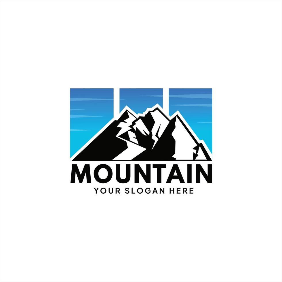 logotipo da montanha. vetor e ilustrações.