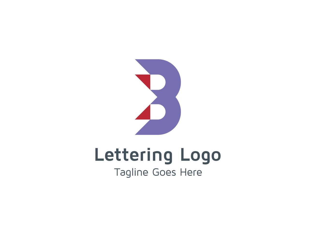 criativo de modelo de design de logotipo b pro vetor grátis