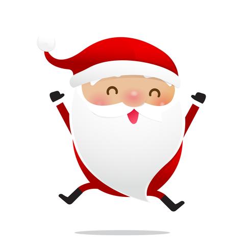 Personagem de Natal feliz Papai Noel desenho animado 011 vetor