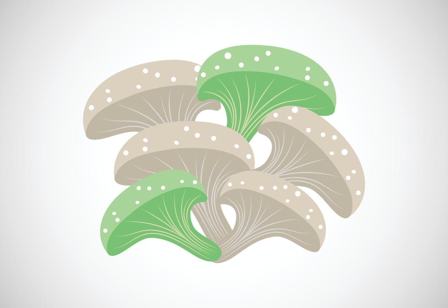 ilustração em vetor design criativo cogumelo. elementos florais