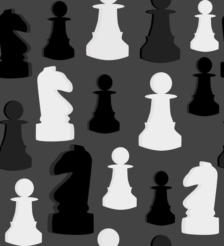 padrão de vetor sem costura com xadrez em fundo cinza