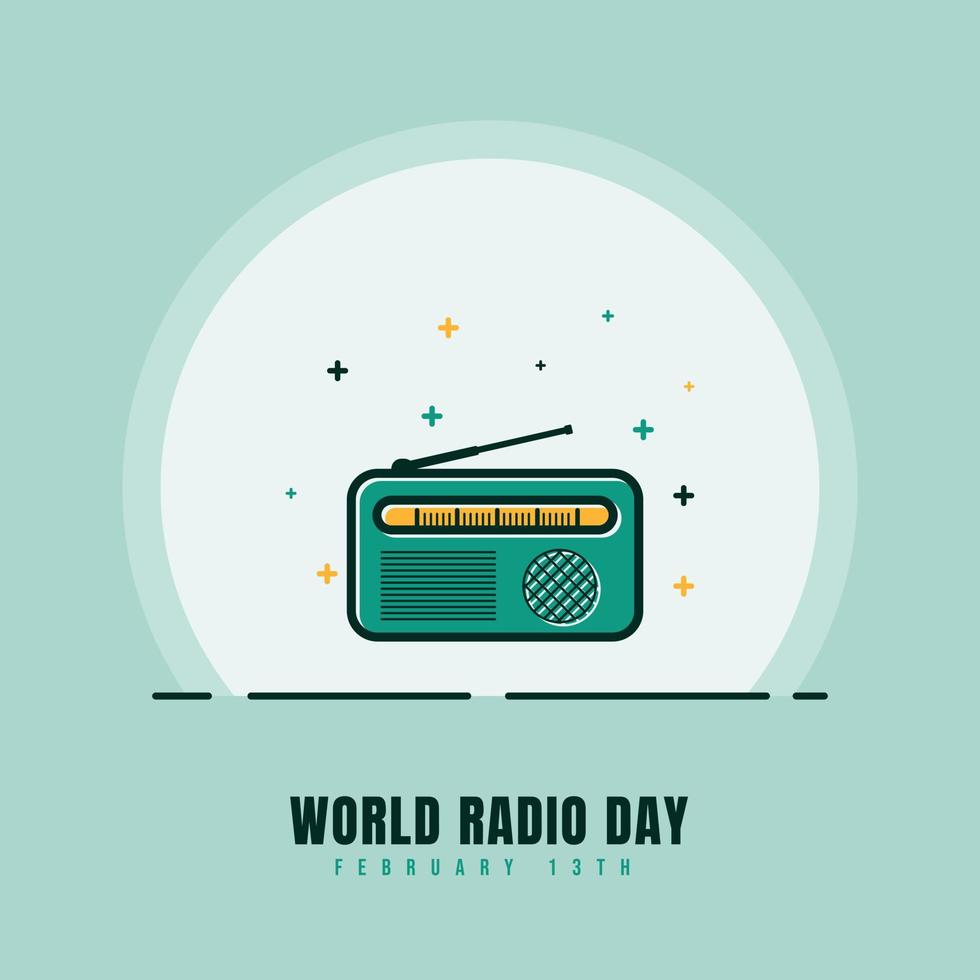 ilustração vetorial de rádio vetor