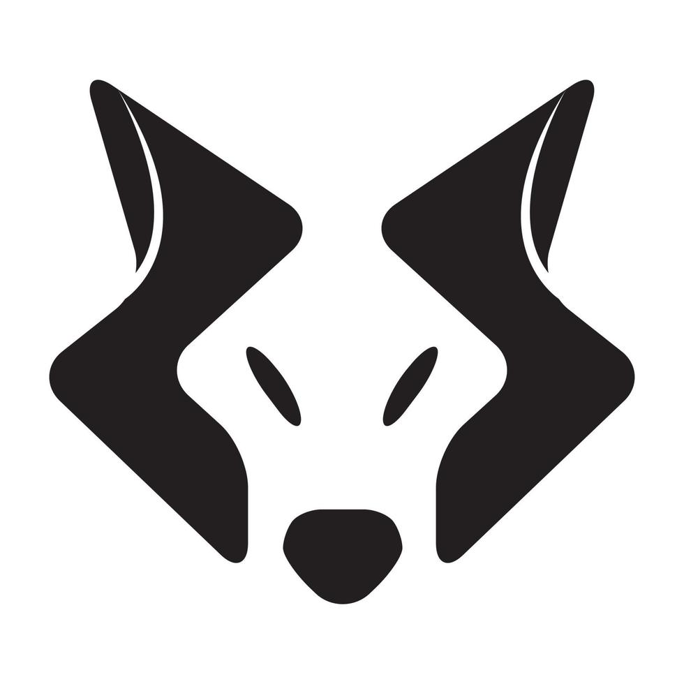 cara cabeça cão exclusivo design de logotipo selvagem vetor gráfico símbolo ícone sinal ilustração ideia criativa