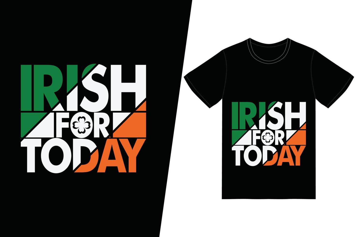 camiseta irlandesa para hoje vetor