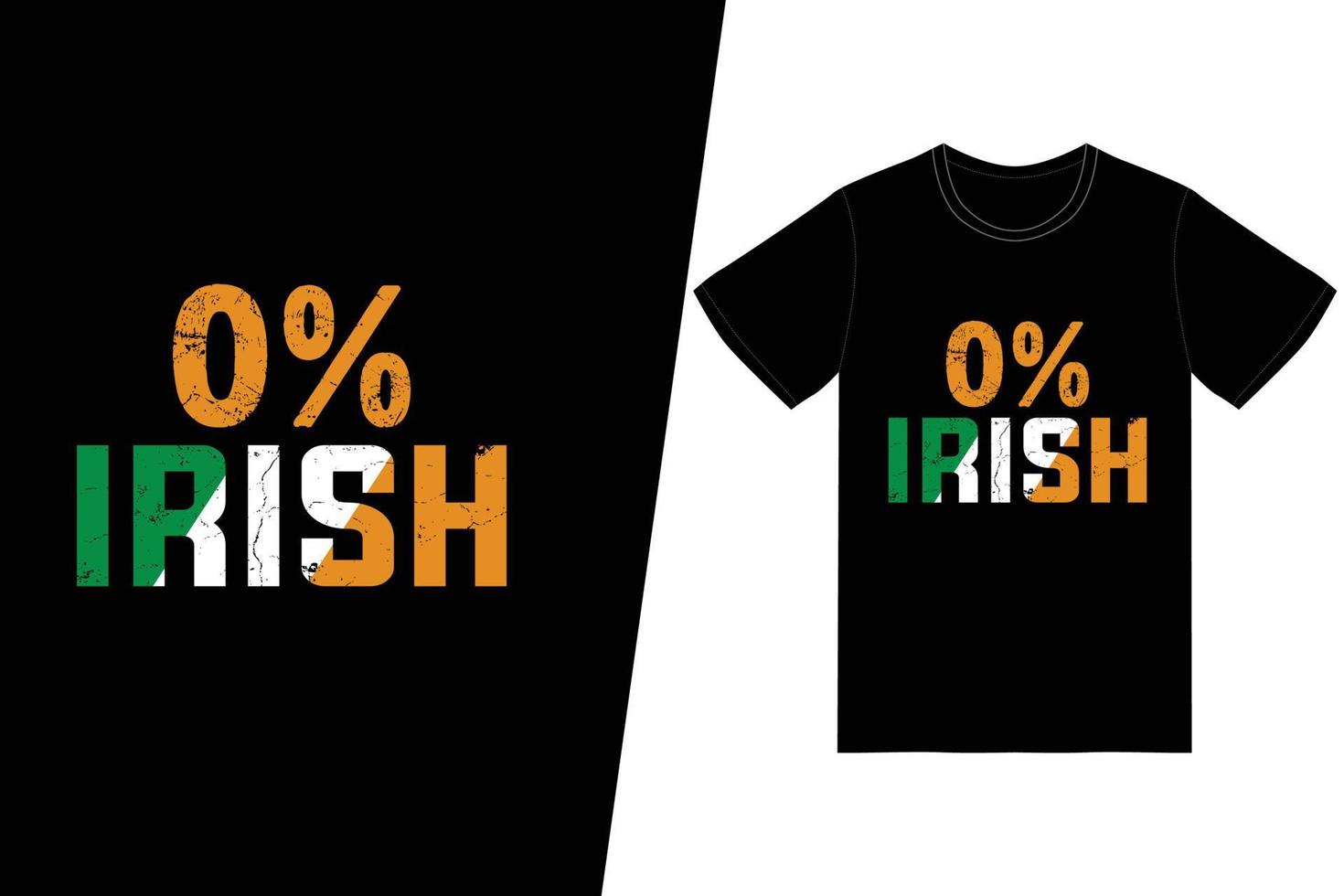 0 camiseta irlandesa vetor