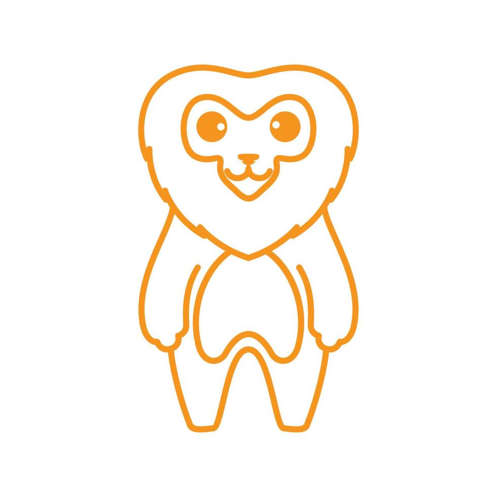 desenho de leão desenho de logotipo de gordura de leão vetor gráfico símbolo ícone sinal ilustração ideia criativa