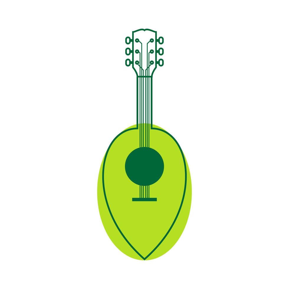 design de logotipo de ukulele de cultura tradicional colorida símbolo gráfico de vetor ícone sinal ilustração ideia criativa