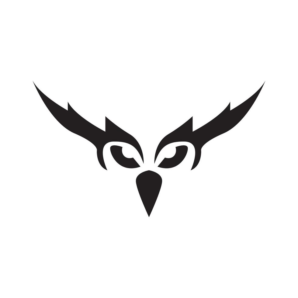forma única cabeça coruja logotipo símbolo ícone vetor design gráfico ilustração ideia criativa