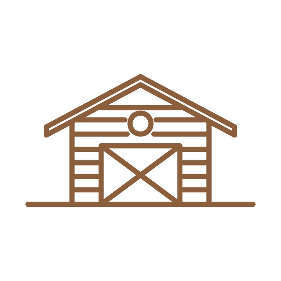 linha de madeira armazém logotipo design gráfico vetorial símbolo ícone sinal ilustração ideia criativa vetor