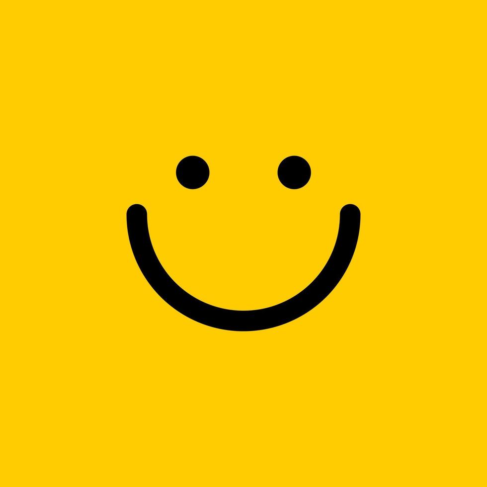 ícone de sorriso criativo. logotipo de vetor de emoticon sorridente.