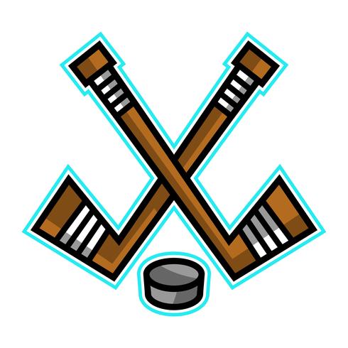 Desenho de vetor de Hockey Stick &amp; PuckDesenho de Hockey Stick &amp; Puck vector
