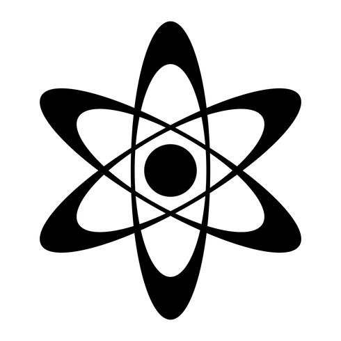 Dynamic Atom Molecule Science Symbol ícone de vetor