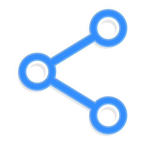 Ícone de vetor de diagrama de rede