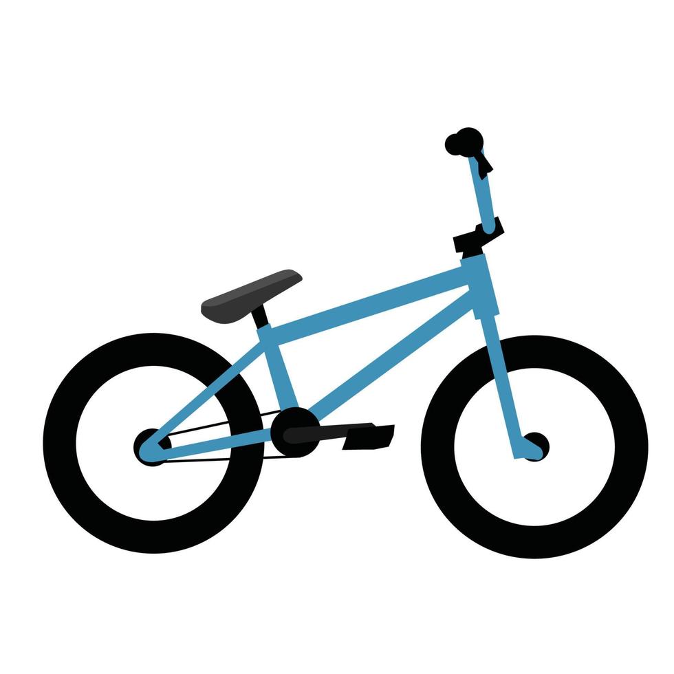 design de vetor plano de bicicleta infantil