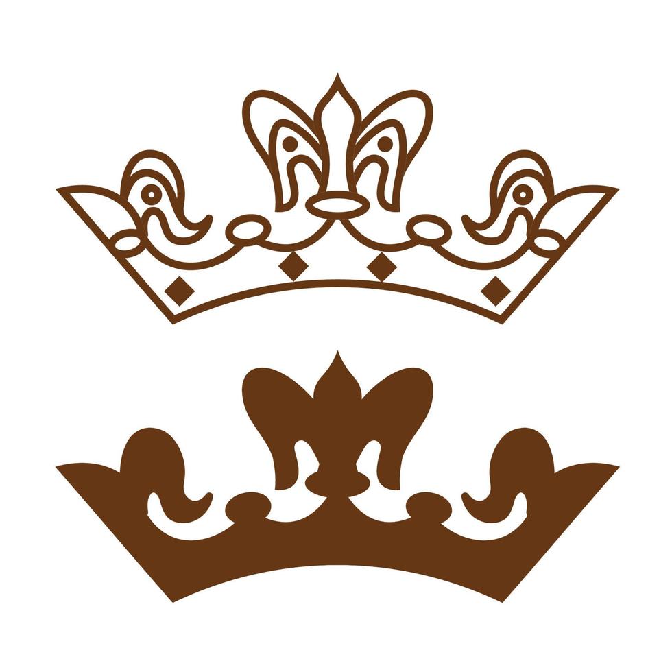 ícone de coroa de ouro vetor