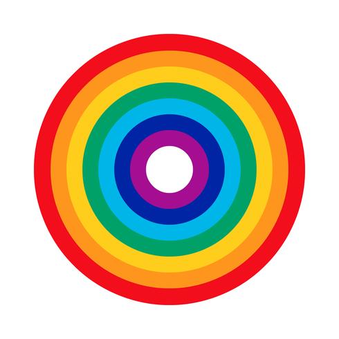 Ícone do vetor de arco-íris