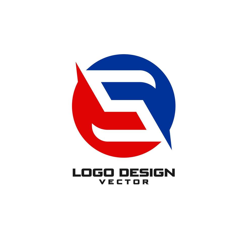 modelo de logotipo abstrato s vetor