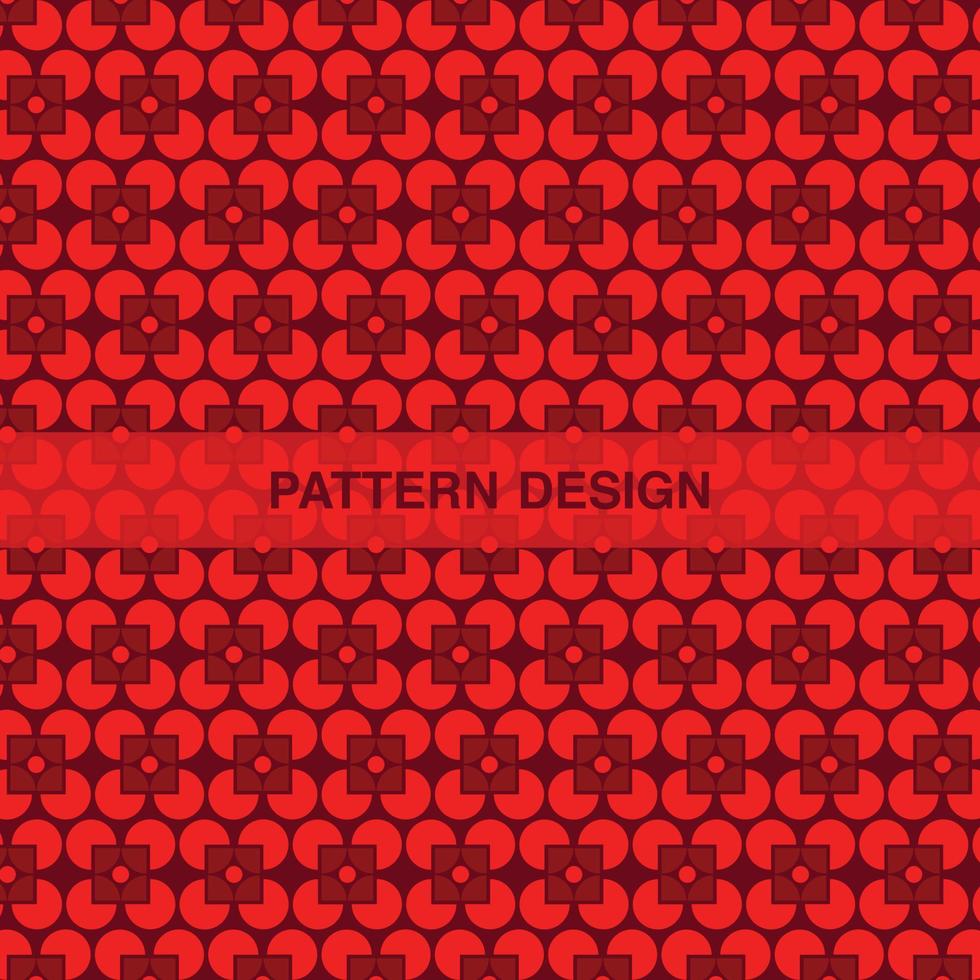 design de padrão vermelho sem costura vetor