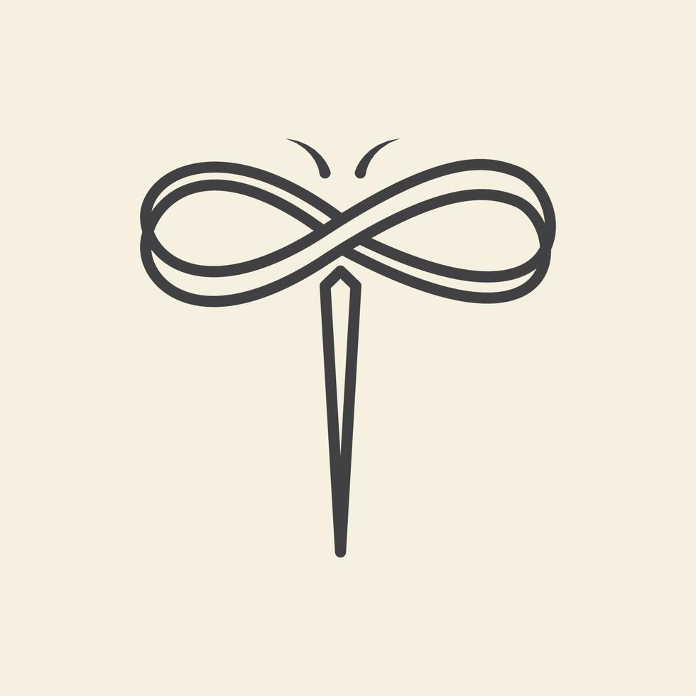 simples moderno inseto libélula linha símbolo símbolo ícone vetor ilustração design gráfico