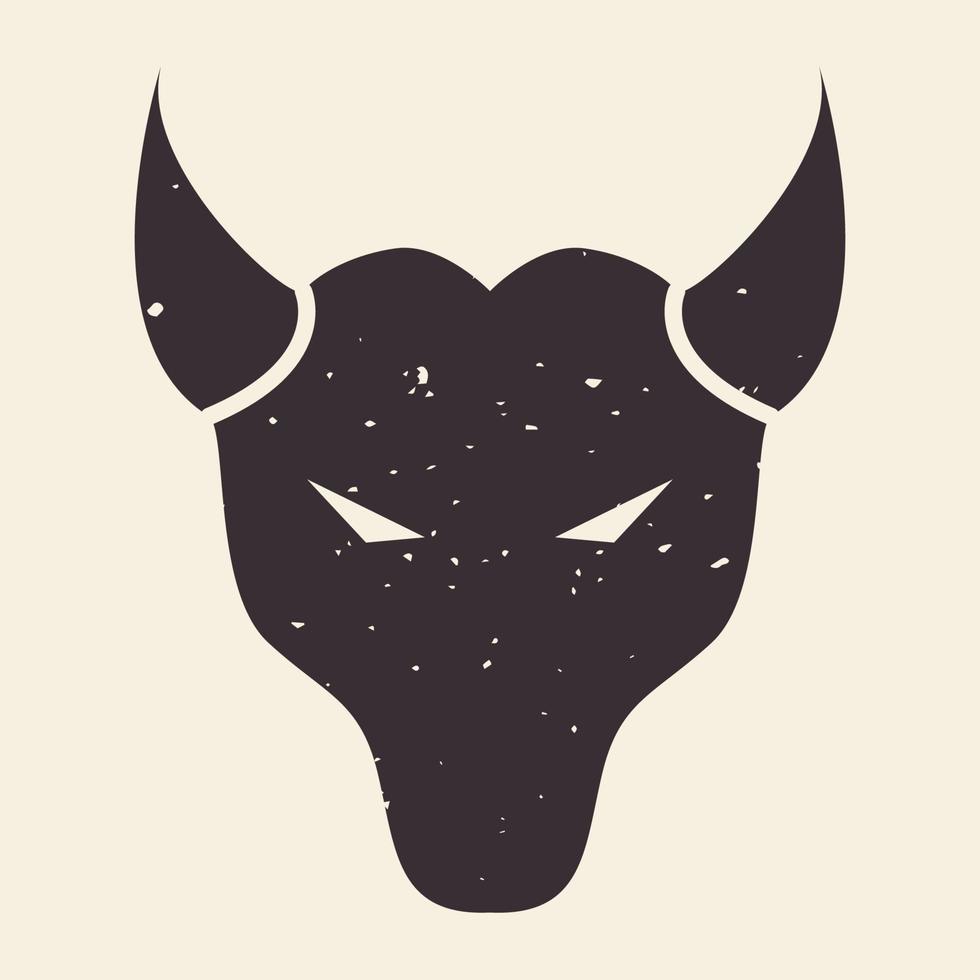 cabeça simples cabra logotipo vintage símbolo ícone vetor design gráfico ilustração ideia criativa