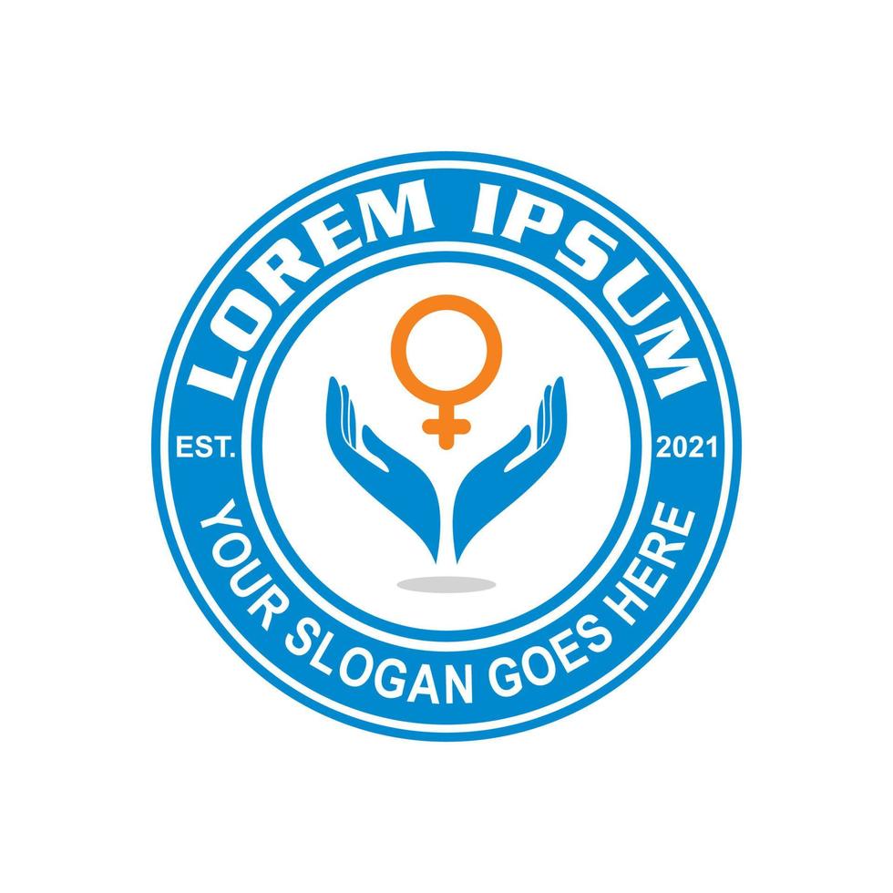 logotipo feminino, vetor de logotipo de menina