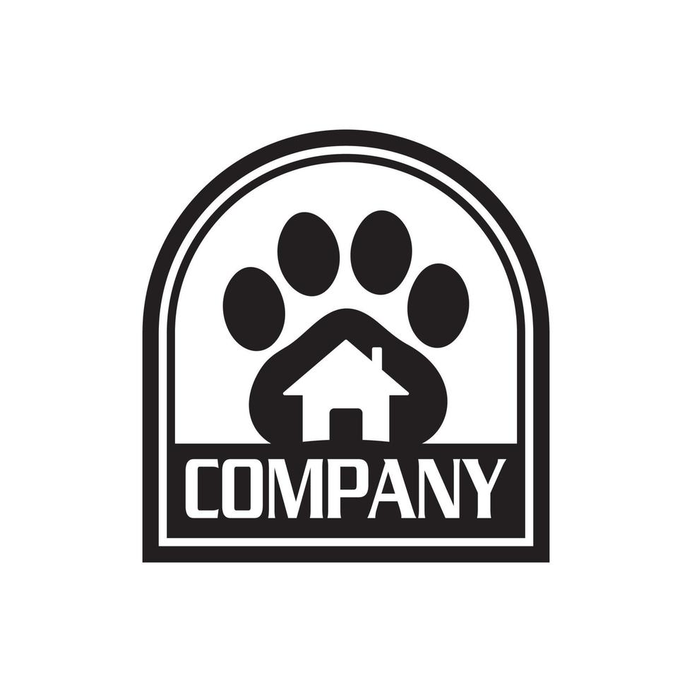 logotipo de cuidados com animais de estimação, logotipo veterinário vetor