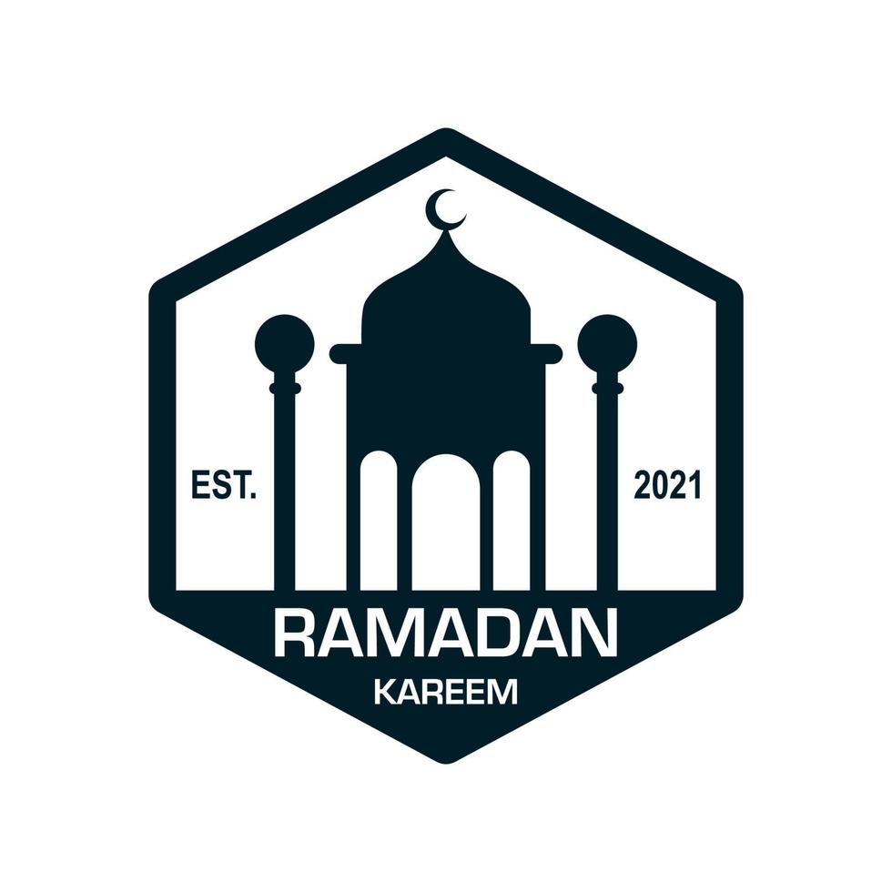 logotipo do ramadã, vetor de logotipo muçulmano