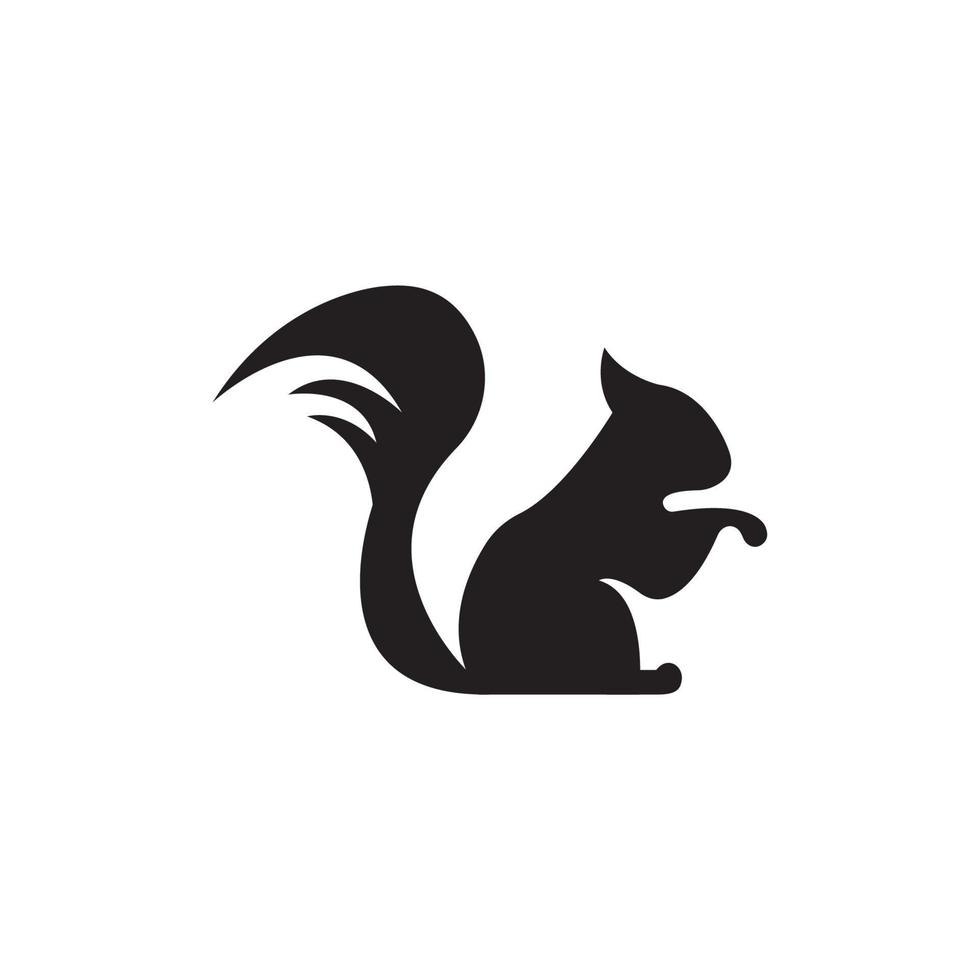 fundo de ícone de vetor de ilustração de símbolo de esquilo