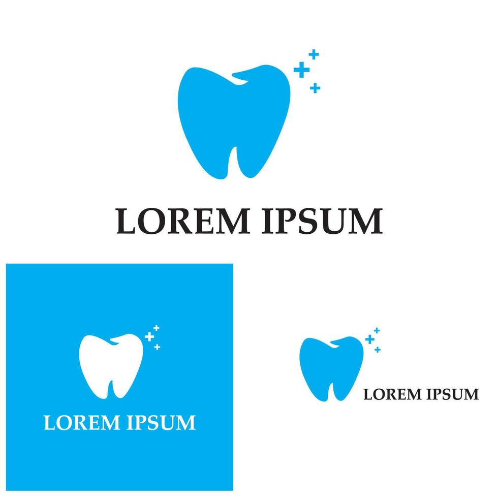 dental logo template ilustração vetorial ícone design vetor