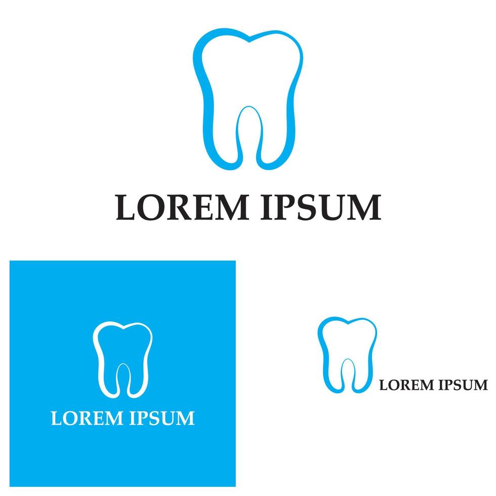 dental logo template ilustração vetorial ícone design vetor