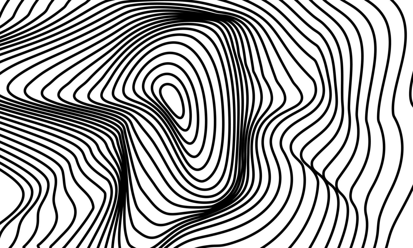 estoque vetor abstrato linhas de ilusão de ótica fundo preto e branco ilusões design conceitual parte 6