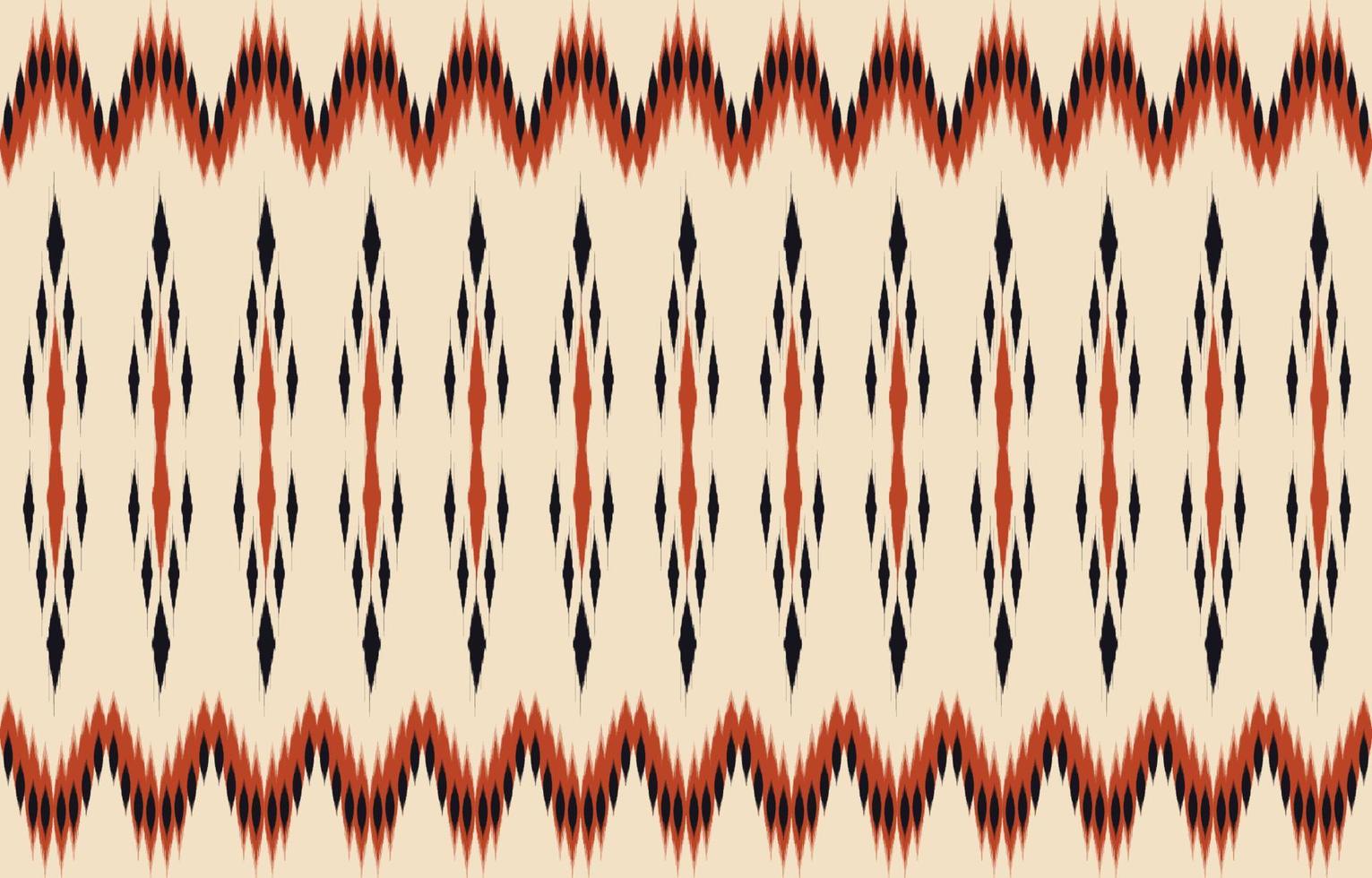 arte ikat abstrata étnica. sem costura padrão em bordados tribais, folclóricos e estilo mexicano. print.design de ornamento de arte geométrica asteca para tapete, papel de parede, roupas, embrulho, tecido, capa, têxtil vetor