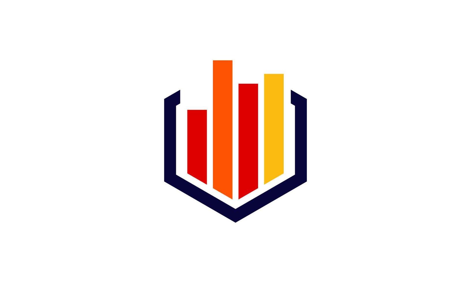 modelo de logotipo de finanças vetor de estoque ícone de gráficos de modelo de logotipo de contabilidade